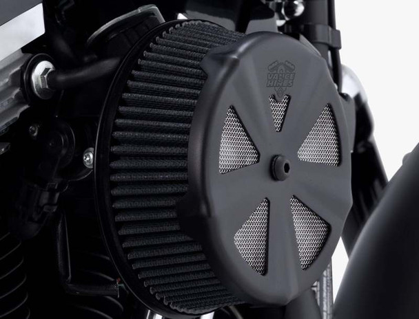 Vance & Hines Black Skullcap Crown Intake Cover 71019