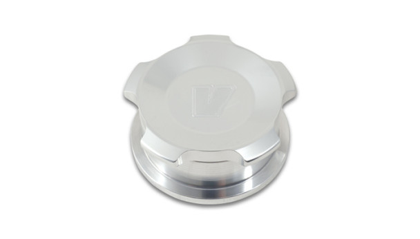 Vibrant 1.5in OD Aluminum Weld Bungs w/ Polished Aluminum Threaded Cap 11288