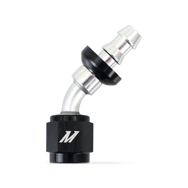 Mishimoto 45 Degree Push Lock Fitting - 4AN MMFT-PL-445