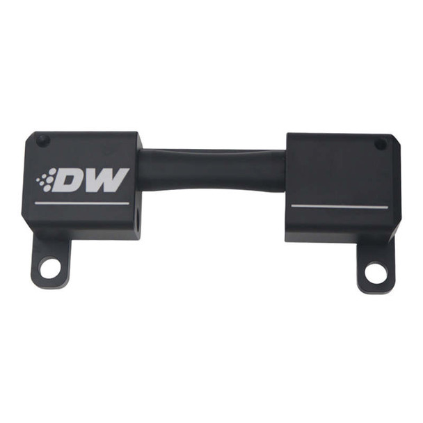 DeatschWerks High Flow Ethanol Sensor Adapter - 10AN ORB to 10AN ORB - Anodized Matte Black 6-03-0702