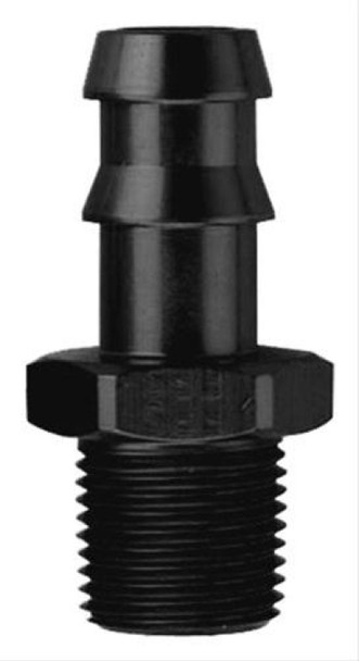 Fragola 3/8 Hose Barb x 1/4 NPT - Black 484006-BL