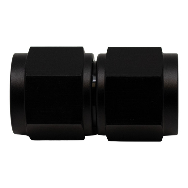 DeatschWerks 10AN Flare Female Swivel to 10AN Flare Female Swivel - Anodized Matte Black 6-02-0211-B