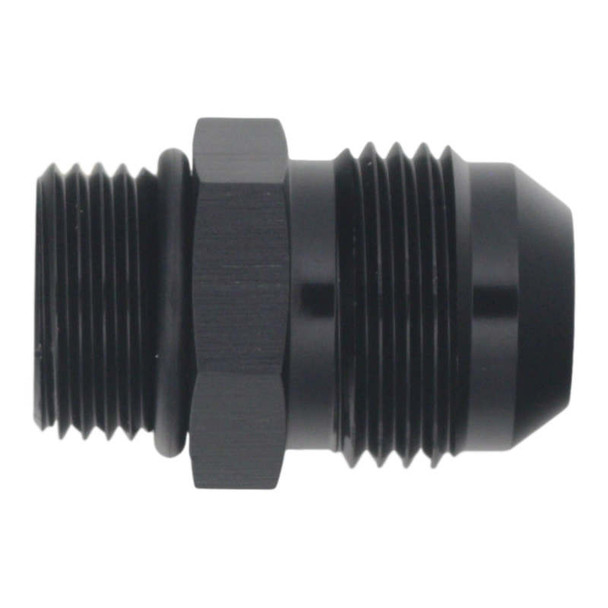 DeatschWerks 8AN ORB Male to 10AN Male Flare Adapter - Anodized Matte Black 6-02-0408-B