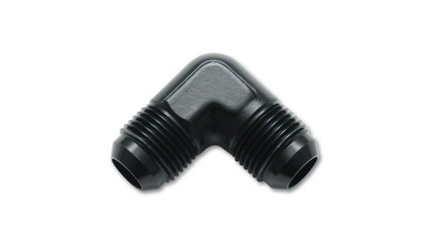 Vibrant -3AN 90deg Flare Union Fitting - Aluminum 10550