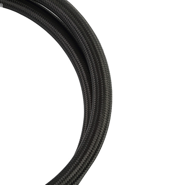 Mishimoto 3Ft Stainless Steel Braided Hose w/ -6AN Fittings - Black MMSBH-0636-CB