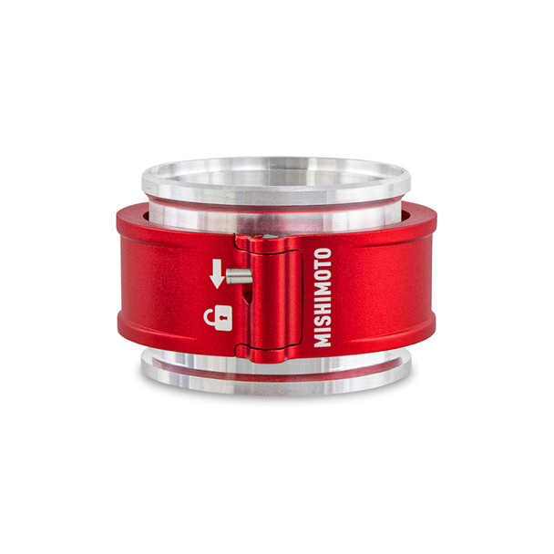 Mishimoto 2.5in Quick Release Clamp Assembly - Red MMCLAMP-QD-25RD