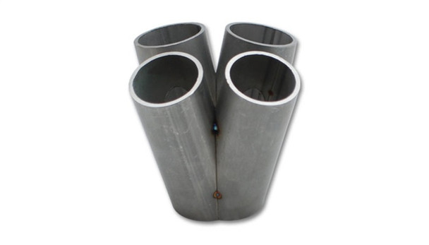 Vibrant 4 into 1 SS Turbo Mani Collector for All T4 in Flange 48mm Pipe OD 4.75in tall 78mmx64mm out 2453