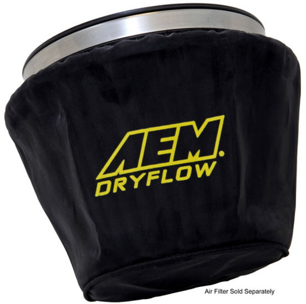 AEM Air Filter Wrap Black 7.5in Length x 5in Width x 5in Height 767742