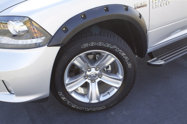 Lund 10-17 Dodge Ram 2500 RX-Rivet Style Textured Elite Series Fender Flares - Black (4 Pc.) RX205T