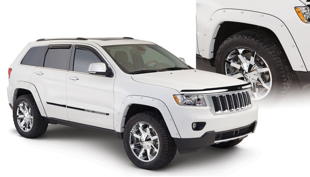 Bushwacker 11-18 Jeep Grand Cherokee Pocket Style Flares 4pc Does Not Fit SRT8 - Black 10927-02
