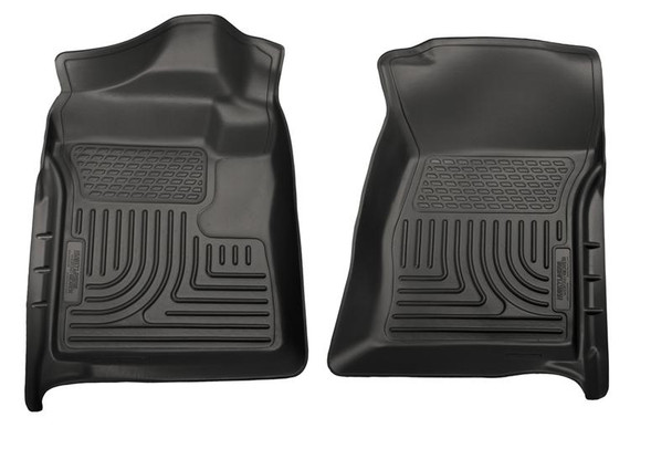 Husky Liners 07-12 Chevrolet Silverado/GMC Sierra Regular Cab WeatherBeater Black Floor Liners 18221
