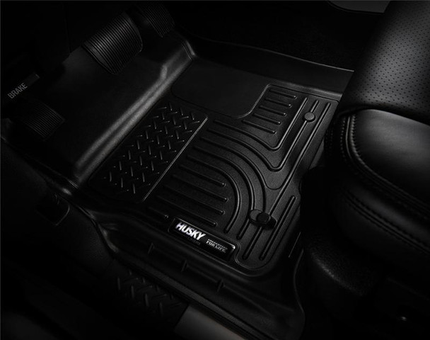 Husky Liners 09-12 Toyota Corolla/Matrix/Pontiac Vibe (FWD) WeatherBeater Combo Black Floor Liners 98531