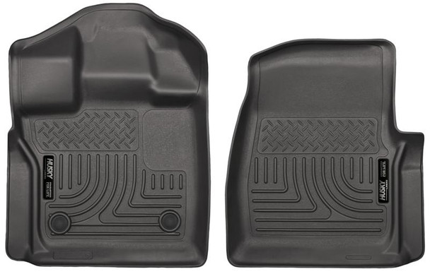 Husky Liners 15-23 Ford F-150 Standard Cab Pickup WeatherBeater Front Black Floor Liners 18351