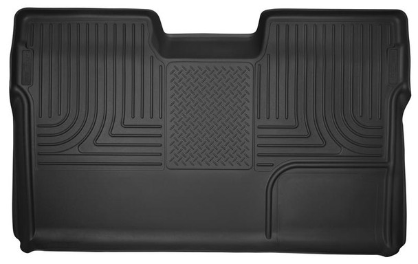 Husky Liners 09-14 Ford F-150 SuperCrew Cab X-Act Contour Second Row Seat Floor Liner - Black 53391