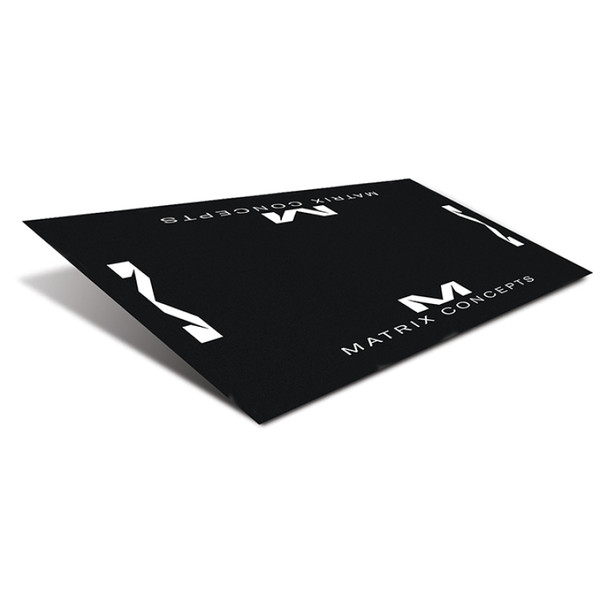 Matrix Concepts R1 Rubber 3MM 3 Foot X 6 Foot Floor Mat - Black/White R1-107