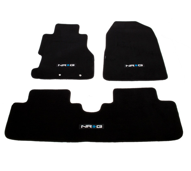 NRG Floor Mats - 02-03 Honda Civic Si 3DR Coupe (NRG Logo) - 3pc. FMR-150