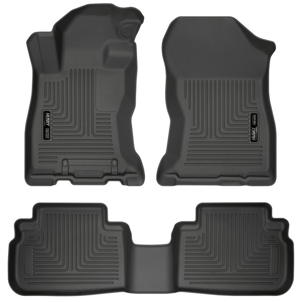 Husky Liners 2019 Subaru Forester Weatherbeater Black Front & 2nd Seat Floor Liners 95891