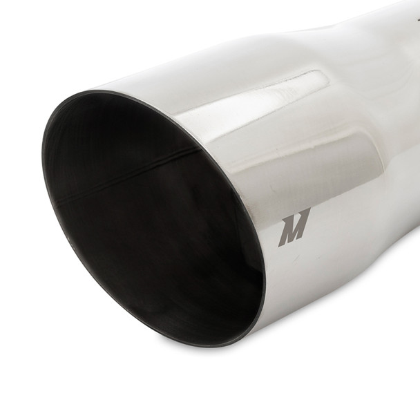 Mishimoto Clamo-On Single Wall Exhaust Tip 5in Outlet - Polished MMEXH-TIP-SWP