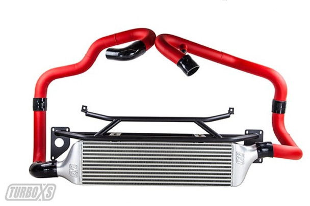 Turbo XS FMIC 2015-2017 Subaru STi - Wrinkle Red Pipes STI15-FMIC-RED