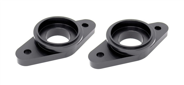 Torque Solution Billet Stock to Tial Blowoff Valve Adapter (Black): Nissan GTR R35 ALL TS-GTR-TIAL-BK