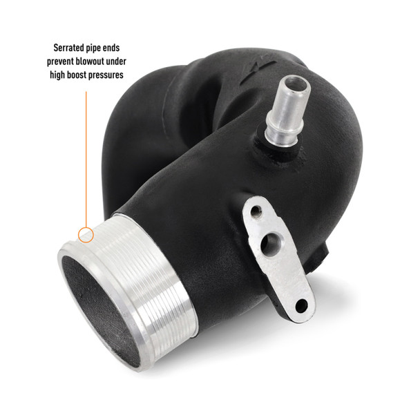 Mishimoto 21+ Bronco 2.7L Intercooler Pipe Kit Micro Wrinkle Black MMICP-BR27-21MWBK
