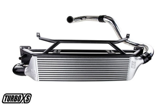 Turbo XS FMIC for 15-16 Subaru WRX - Polished Pipes W15-FMIC-POL