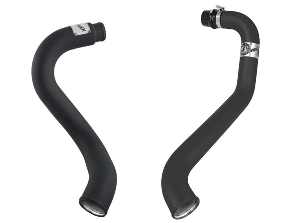aFe BladeRunner 3in Black Intercooler Hot Cold Side Tubes Combo 02-04 GM Diesel Trucks 6.6L V8 (td) 46-20045