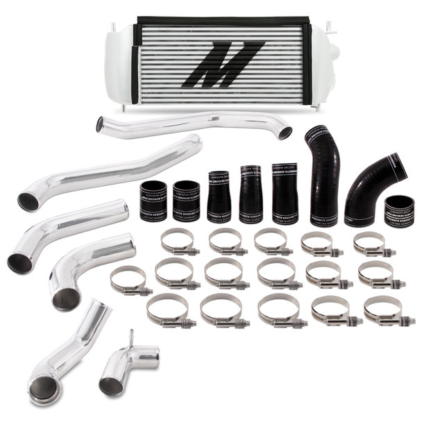 Mishimoto 2017+ Ford F150 3.5L EcoBoost Performance Intercooler Kit - Silver Cooler Polished Pipes MMINT-F35T-17KPSL