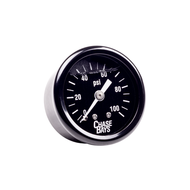 Chase Bays Liquid Filled 0-100psi Fuel Pressure Gauge CB-U-FPRG