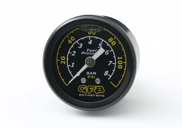 GFB Fuel Pressure Gauge (Suits 8050/8060) 40mm 1-1/2in 1/8MPT Thread 0-120PSI 5730