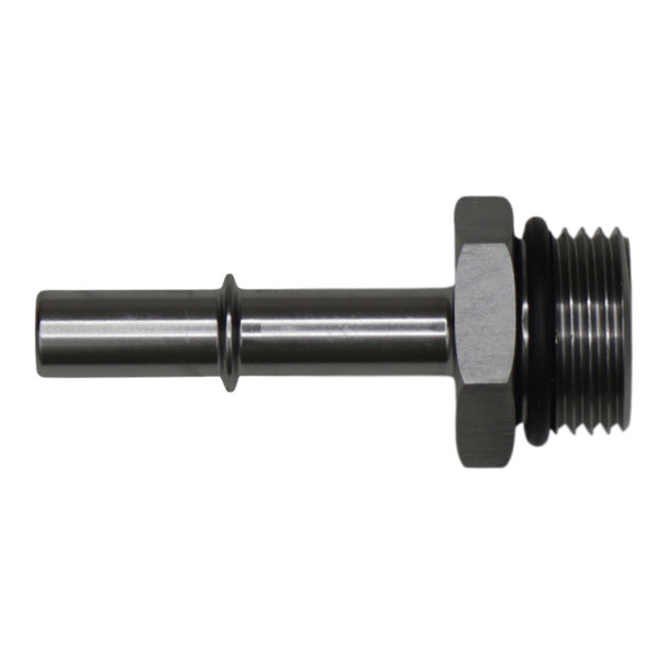 DeatschWerks 10AN ORB Male to 3/8in Male EFI Quick Connect Adapter - Anodized DW Titanium 6-02-0125