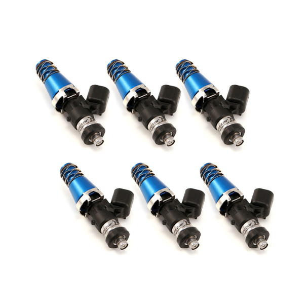 Injector Dynamics ID1050X Injectors 11mm (Blue) Adaptor Tops Denso Lower Cushions (Set of 6) 1050.60.11.D.6