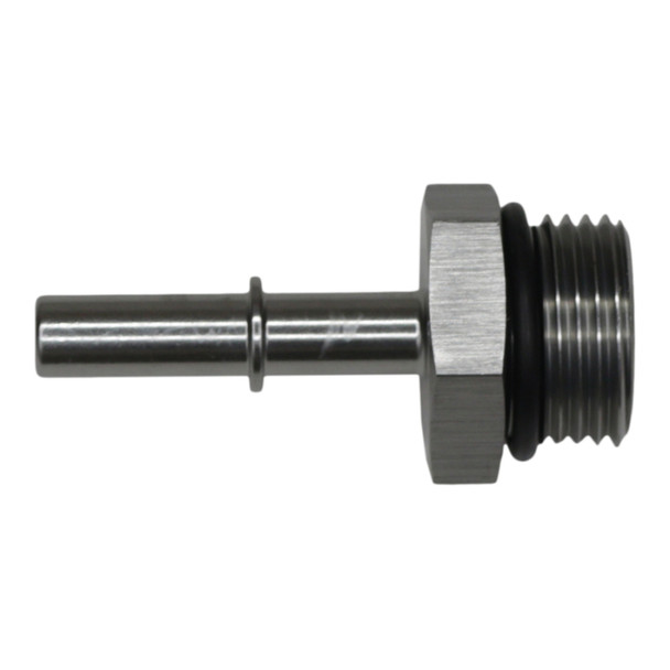 DeatschWerks 10AN ORB Male to 5/16in Male EFI Quick Connect Adapter - Anodized DW Titanium 6-02-0124