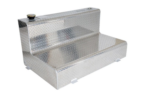 Deezee Universal Tanks - Auxiliary L-Shape Brite-Tread Aluminum (80 Gal) DZ91767X