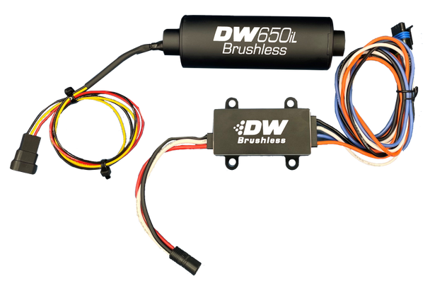 DeatschWerks DW650iL Series 650LPH In-Line External Fuel Pump w/ PWM Controller 9-650-C103