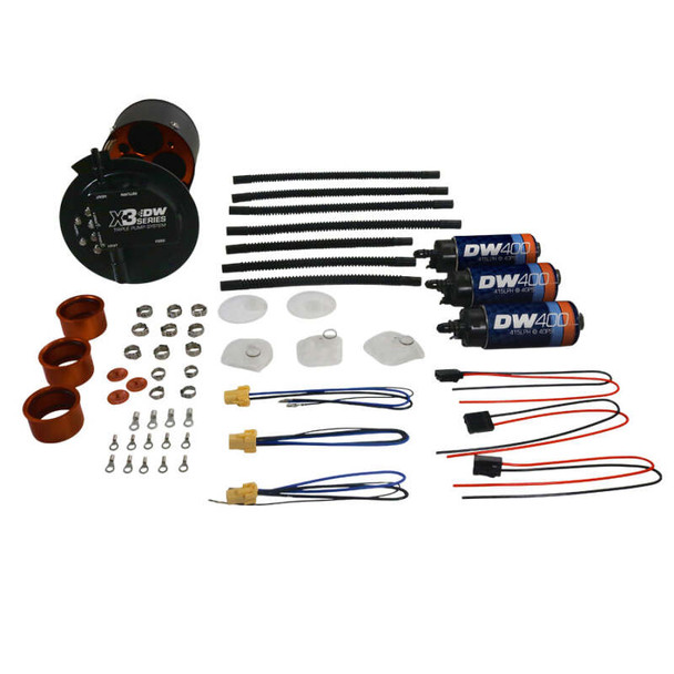 DeatschWerks 2015+ Ford F150 Coyote X3 Series Fuel Pump Module W/ Triple DW400 Fuel Pumps 9-401-7033