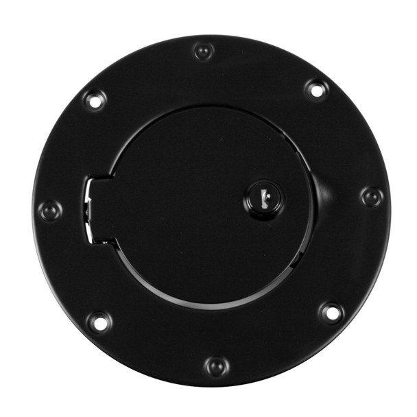 Rugged Ridge 97-06 Jeep Wrangler TJ Black Locking Gas Cap Door 11229.04