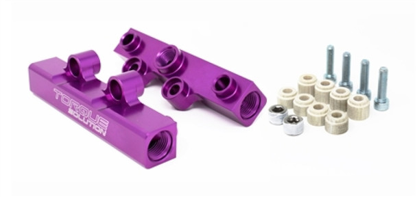 Torque Solution Top Feed Fuel Rails: 02-14 Subaru WRX / 07-18 STI - Purple TS-SU-400PR.2