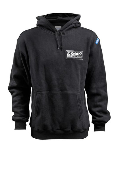 Sparco Swtshrt Hooded Heritage Blk Me SP03200NR2M