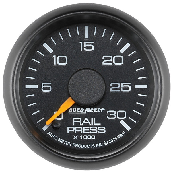 Autometer Factory Match 52.4mm Digital Stepper Motor 0-30,000 PSI Diesel Fuel Rail Pressure Gauge 8386