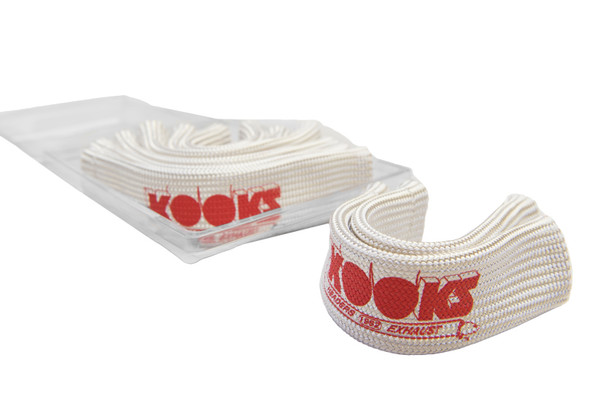 Kooks Universal Spark Plug Sleeve Set - Natural w/Red Logo (Set of 8) 750201