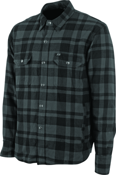 Speed and Strength Black 9 2.0 Moto Shirt Grey - Large 892274