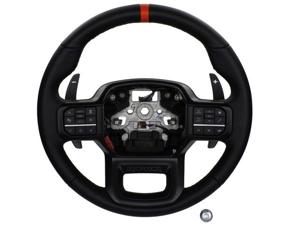 Ford Racing 2021+ F-150 Raptor Steering Wheel Kit - Black M-3600-F15B