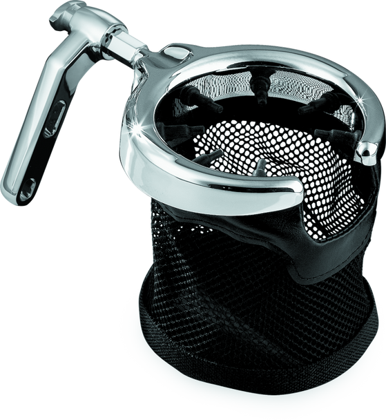 Kuryakyn Mesh Basket Universal Drink Holder Perch  Mount Chrome 1462
