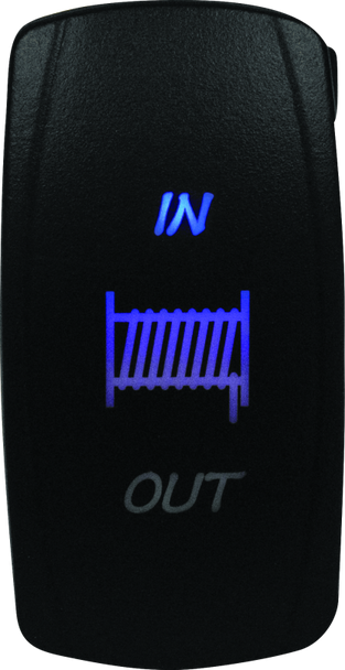 DragonFire Racing Lighted Switch Winch In/Out Blue 521373