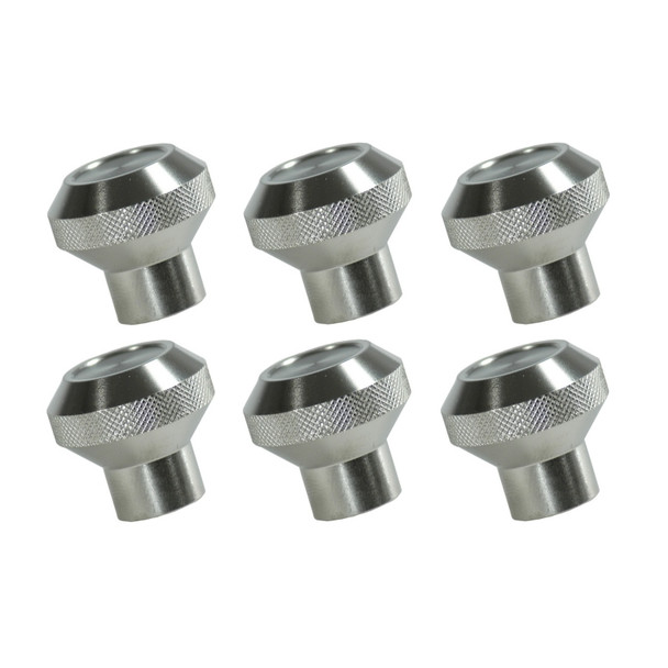 Rugged Ridge Billet Alum Dash Knob Set Alum 76-86 Jeep CJ 11420.01