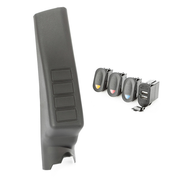 Rugged Ridge A-Pillar Pod Kit 3 Switch USB 11-18 JK/JKU 17235.98