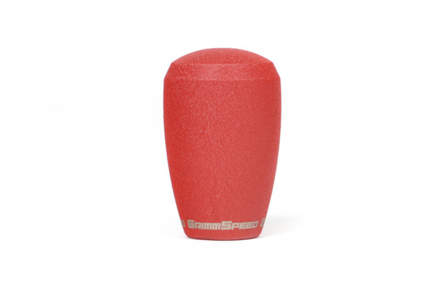 GrimmSpeed Shift Knob Stainless Steel - Subaru 5 Speed and 6 Speed Manual Transmission - Red 380000