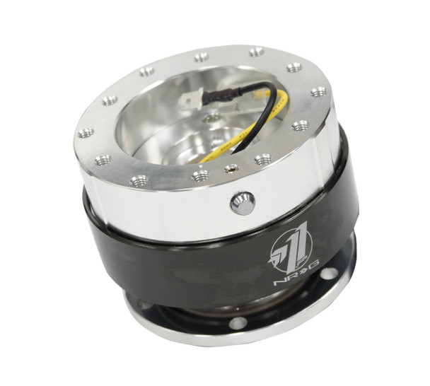 NRG Quick Release Gen 1.5 - Silver Body / Black Chrome Ring SRK-100BC