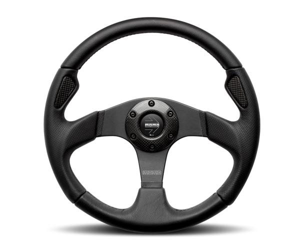 Momo Jet Steering Wheel 350 mm -  Black AirLeather/Black Spokes JET35BK0B